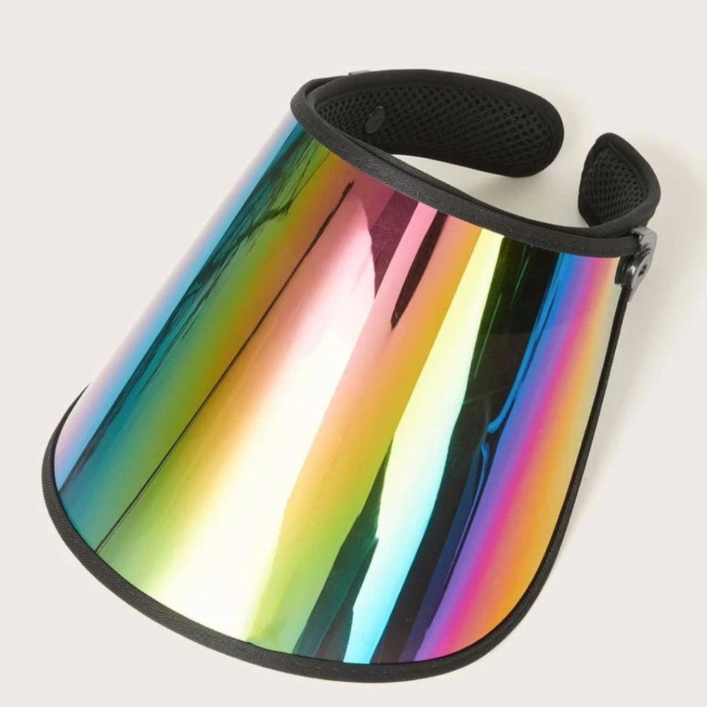 Fashionable Holographic Visor Hat / Face Cover